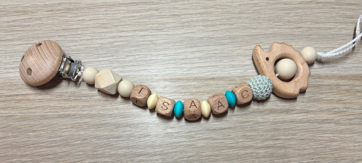 Attache tétines simples , animaux et drapeaux