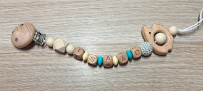 Attache tétines simples , animaux et drapeaux