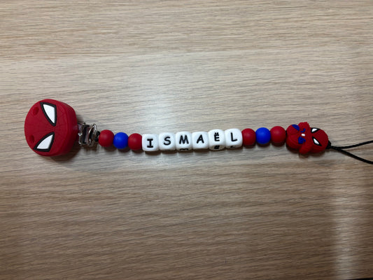 Attache tétine Spiderman