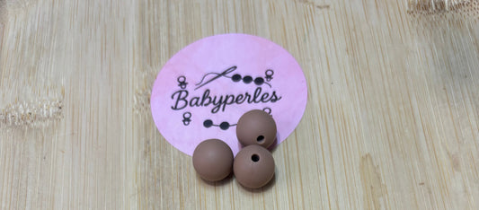 Perle 12 mm Camel
