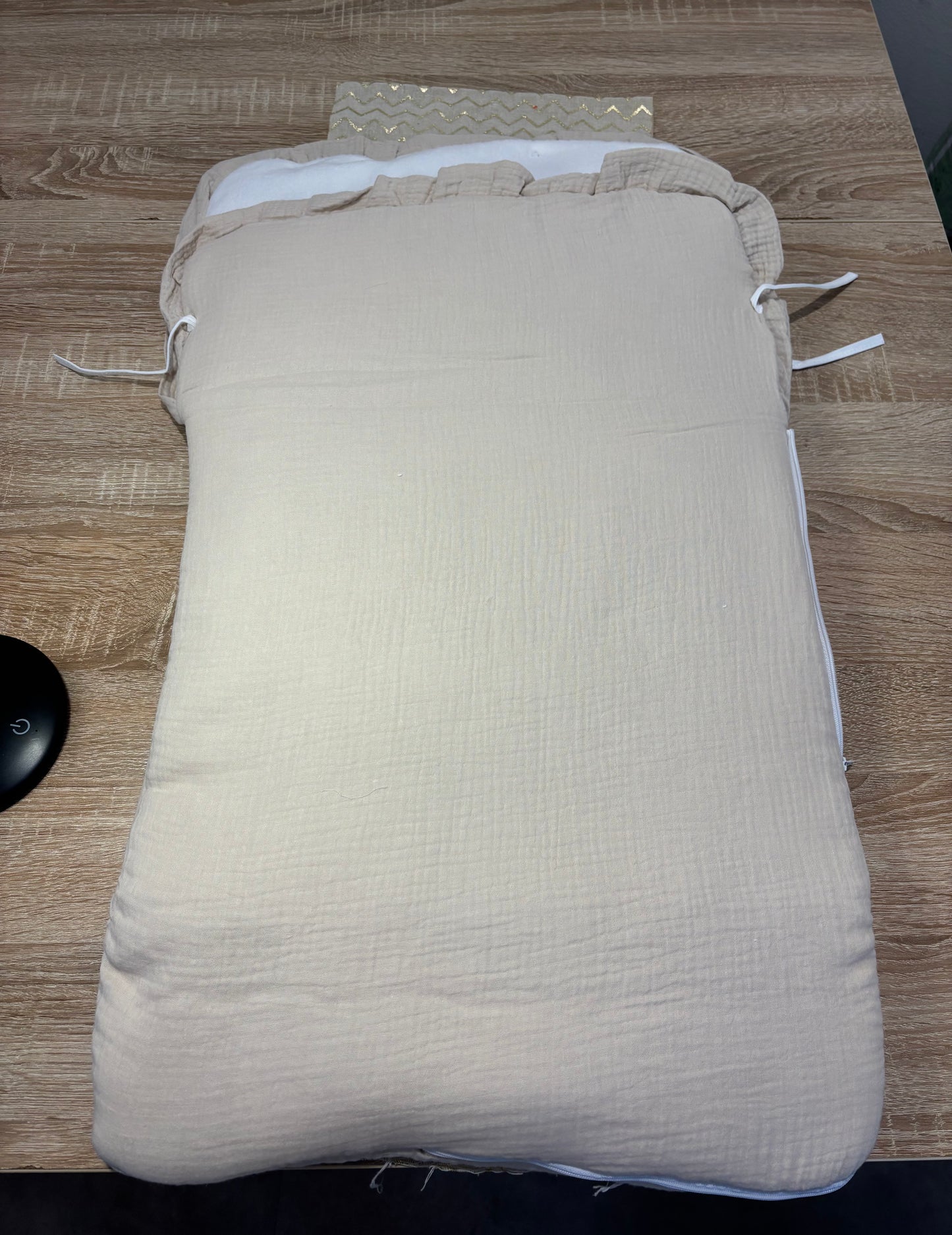 Nid d’ange en coton de gaz  ou minky polaire