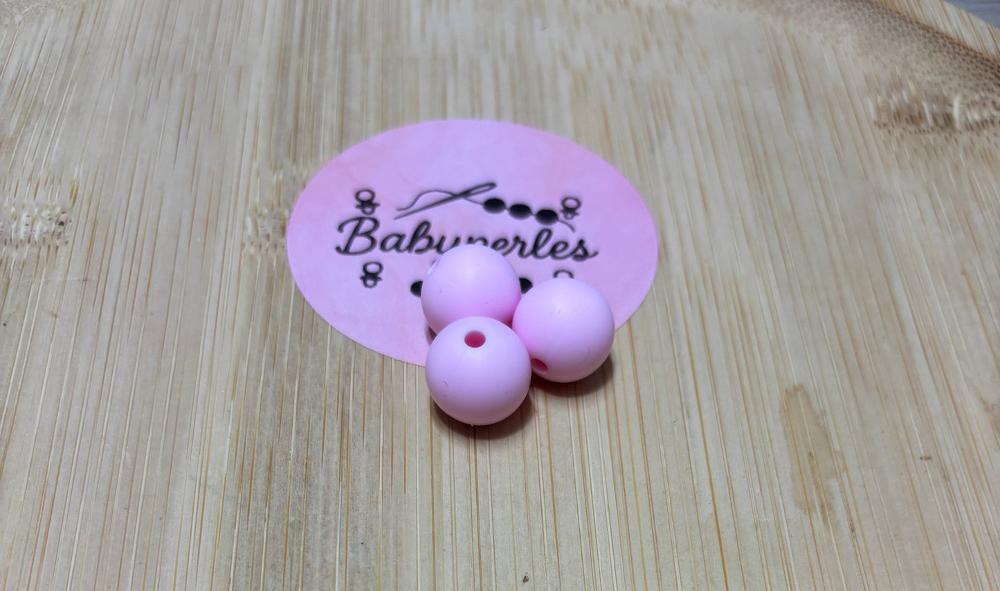 Perle 12 mm rose clair
