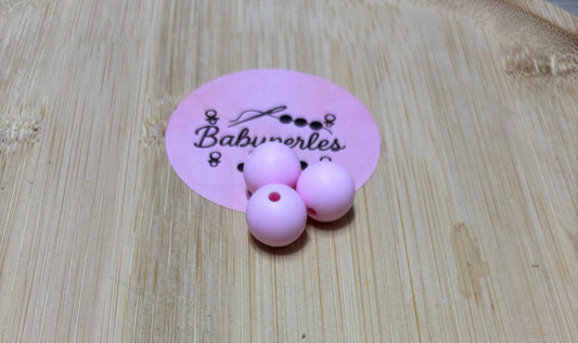 Perle 12 mm rose clair