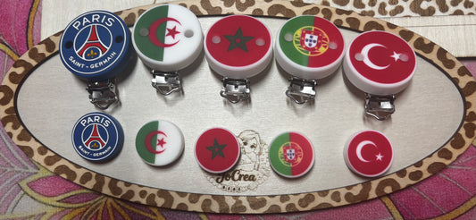 clips + perles foot et pays
