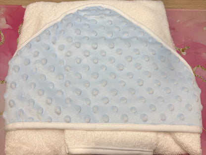 Cape de bain capuche minky