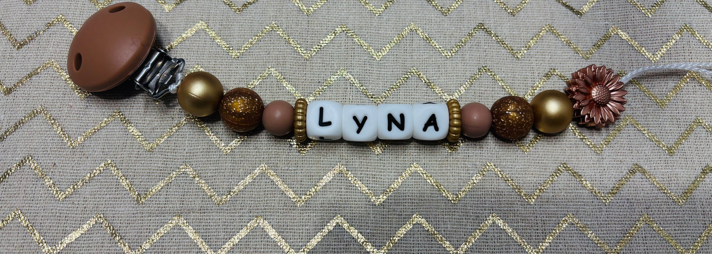 Attache tétine fantaisie et / ou pailletes