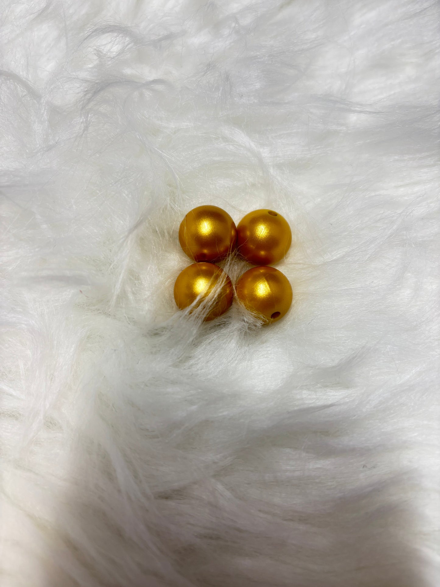 Perles or foncé 15 mm