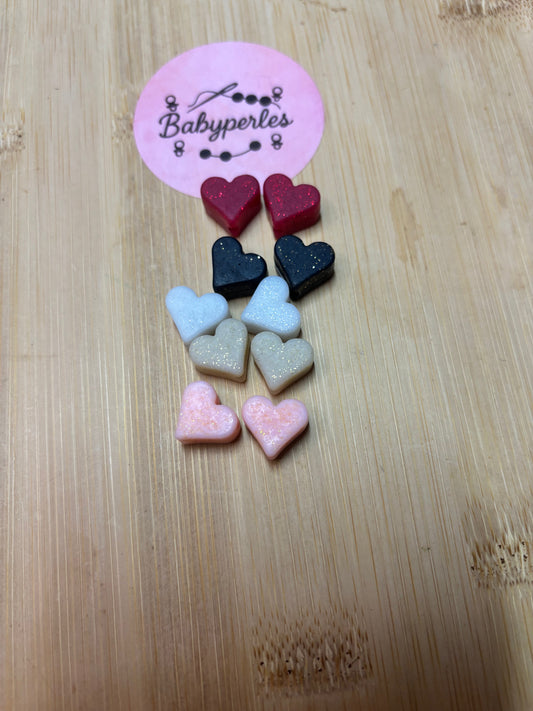 Petits cœurs pailletées