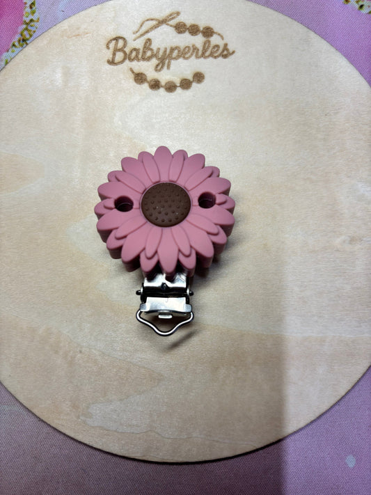 Clip fleur marguerite Blush