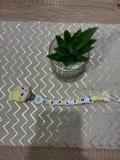 Attache tétine fée clochette