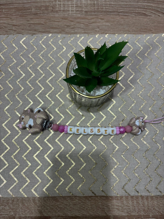 Attache tétine Miss Bunny