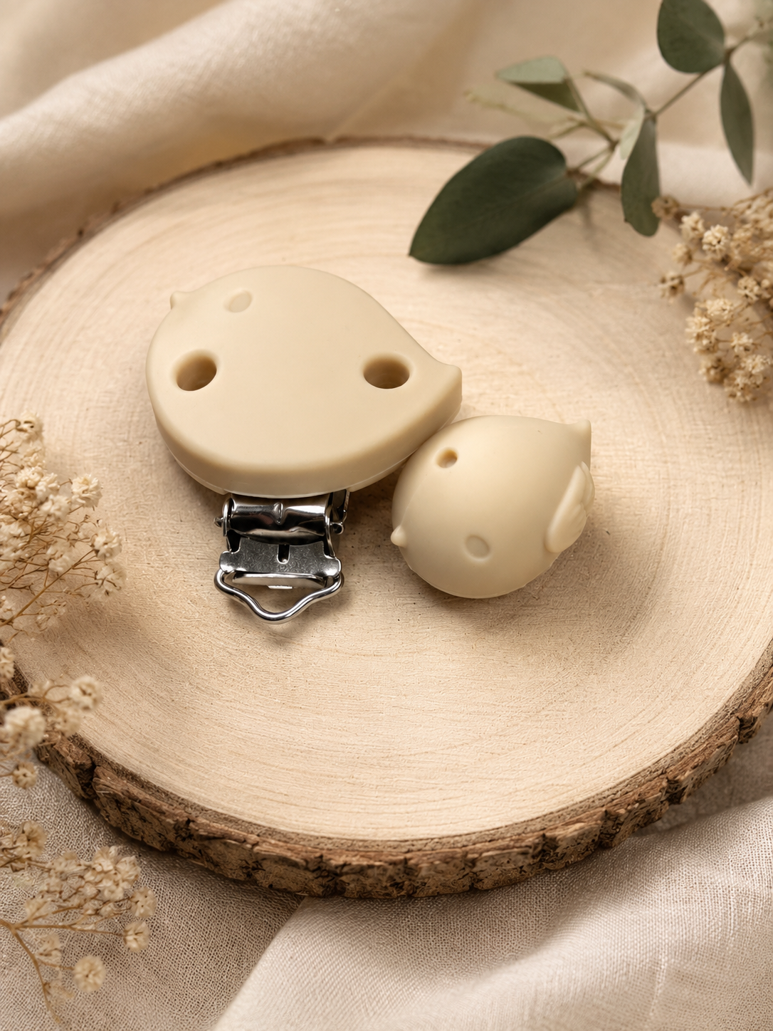 Clip + perle oiseau 3D