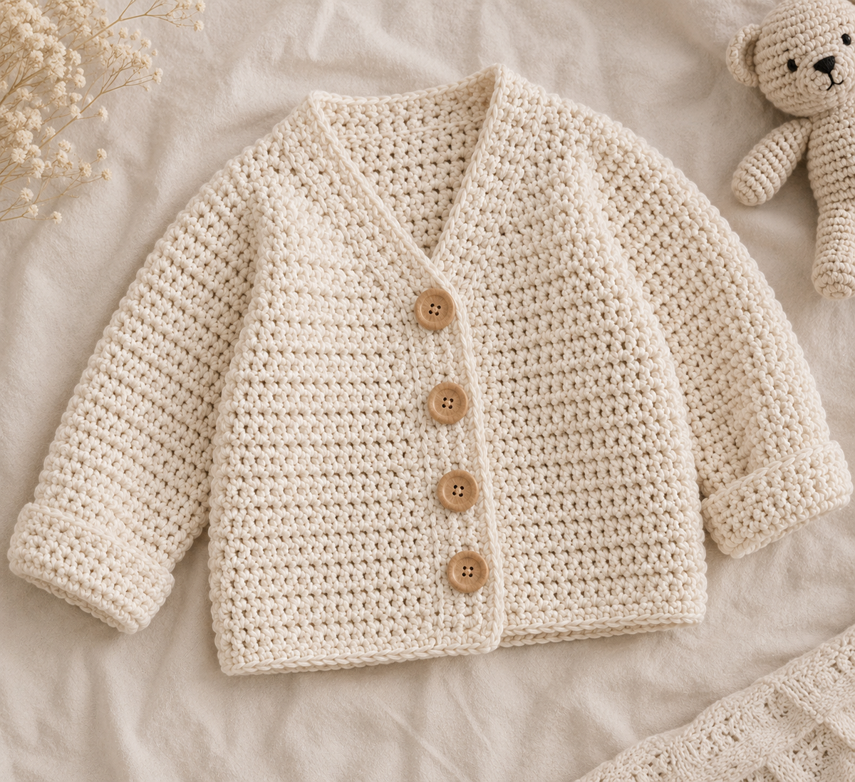 Gilet en crochet fait main