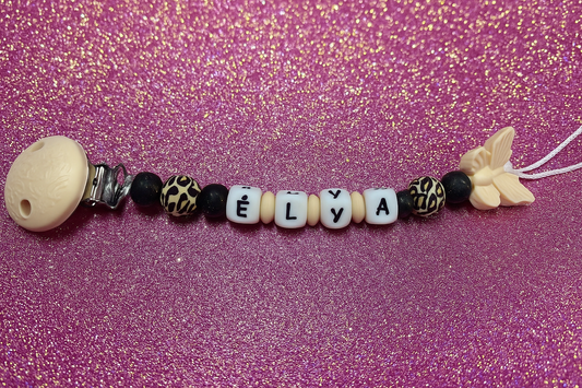 Attache tétine papillon