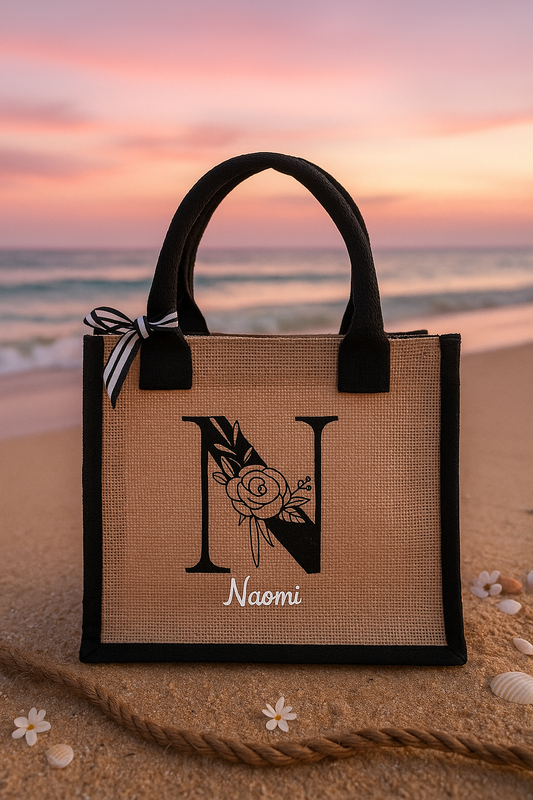 Sac cabas Kaki et noir