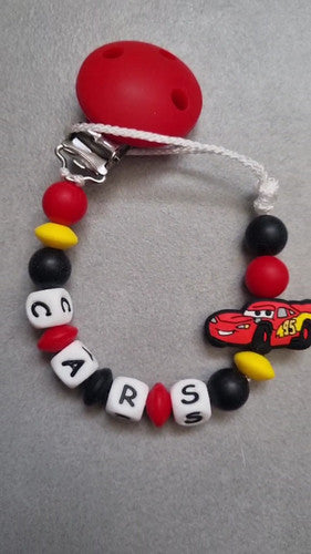 Attache tétine cars