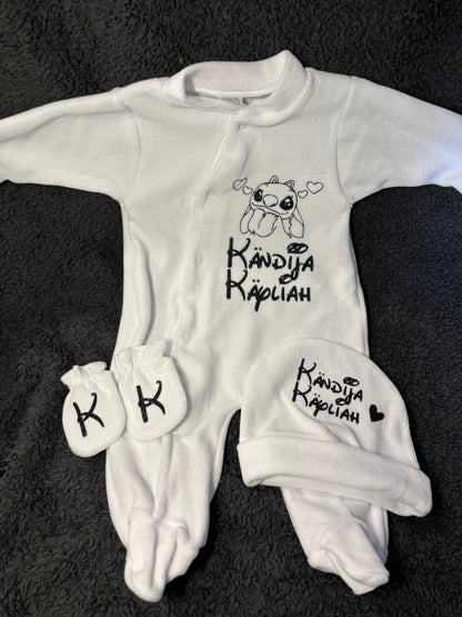 Pyjama trois pièces en velours ￼