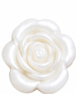 Grande rose blanc nacré