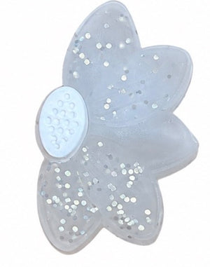 Fleur de lys blanc pailletée