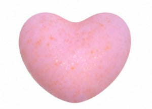 Cœur rose corail pailletée