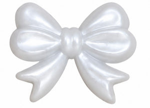Noeud de papillon blanc nacré