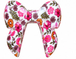 Grand noeud de papillon fleuri