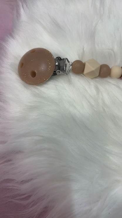 Attache tétine fantaisie et / ou pailletes