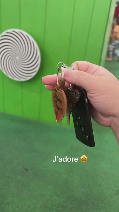 Porte clés cœur à personnaliser